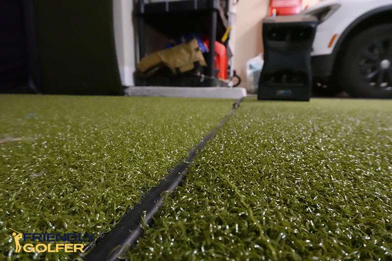 fiberbuilt player preferred with foam tiles and putting turf