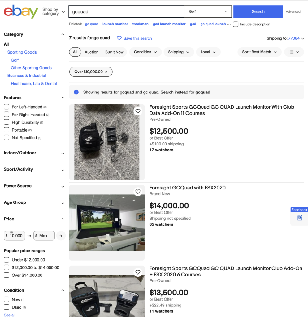 used gcquad on eBay