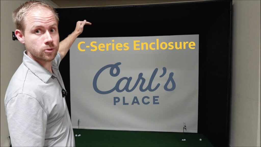 Carls place new diy golf simulator enclosure