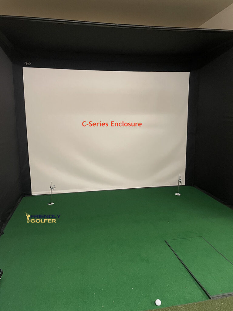 carls c-series golf simulator enclosure