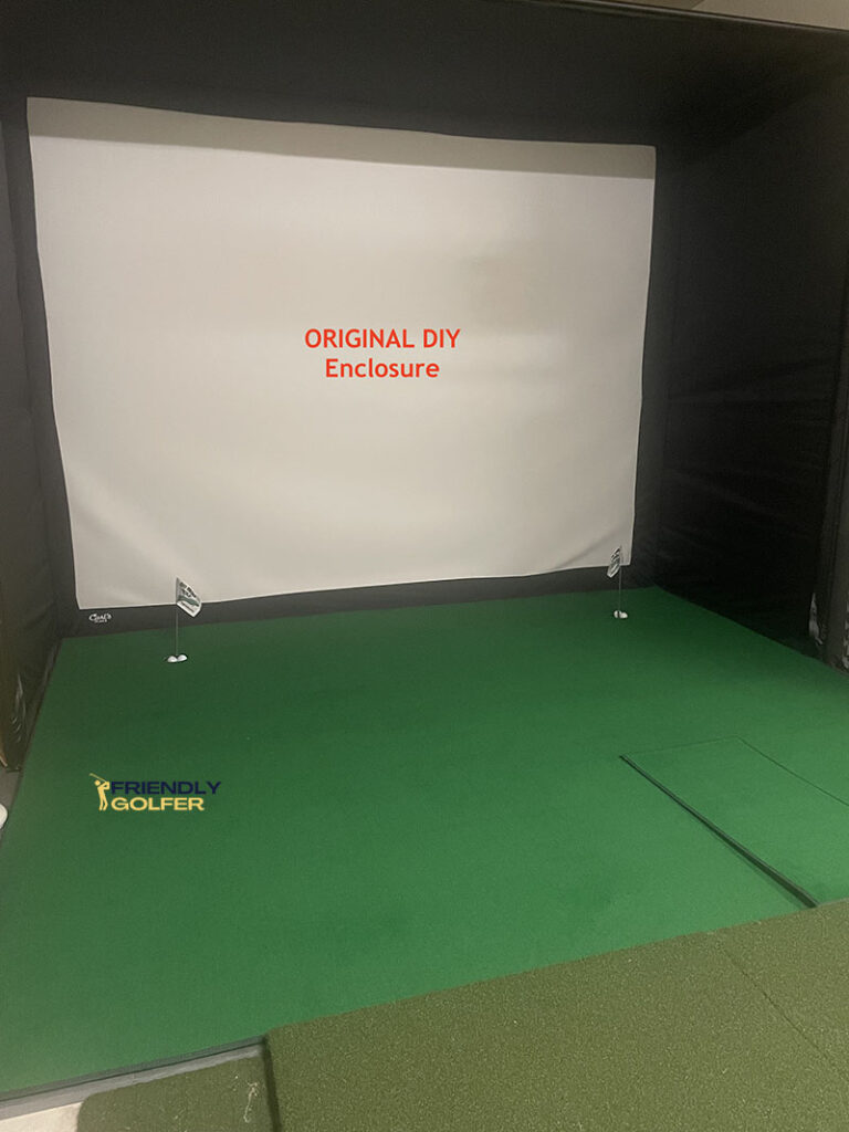 carls diy golf simulator enclosure
