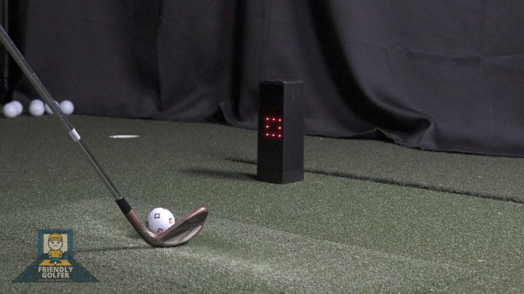 76 square golf launch monitor hitting zone
