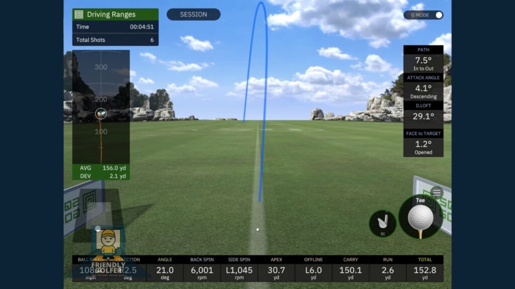 83 square golf driving range