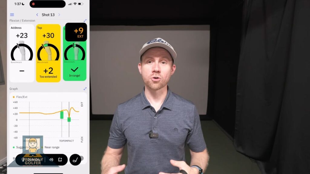hackmotion shot summary with graph