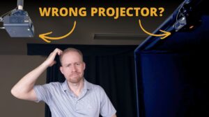 golf simulator projector placement