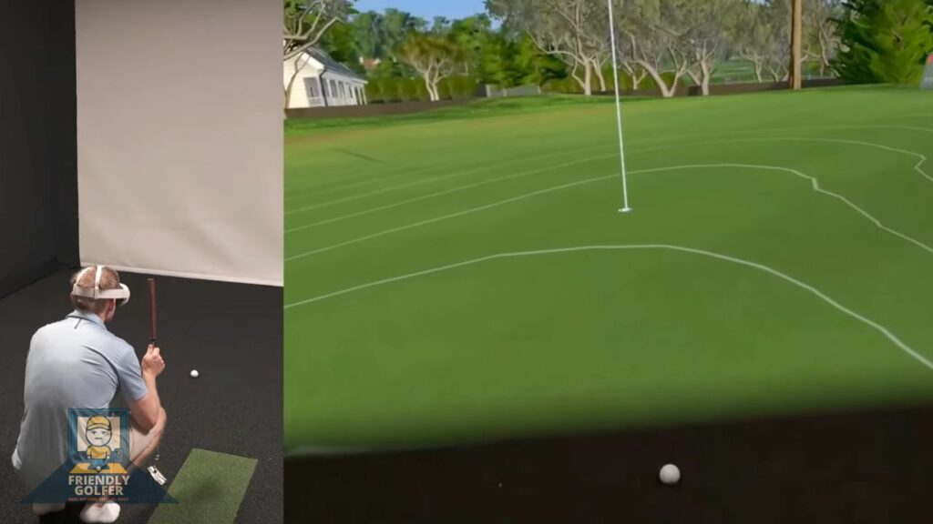 immersive putting reading a green